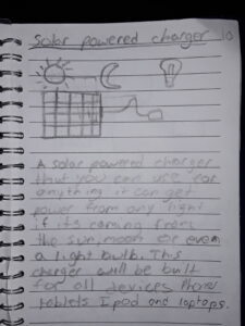 Moy Omar Childhood idea - Solar powered charger